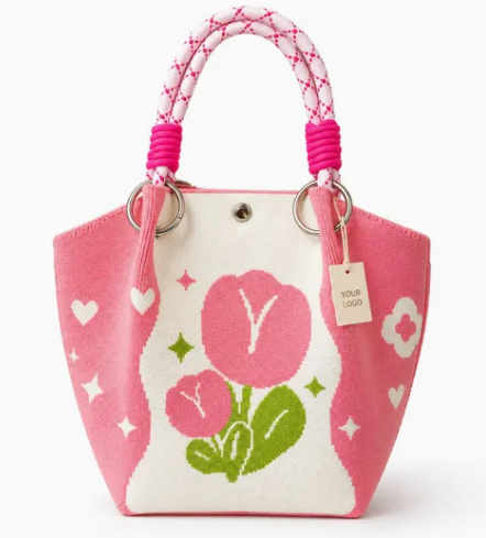 Multi-Color Knitted Bucket Bag